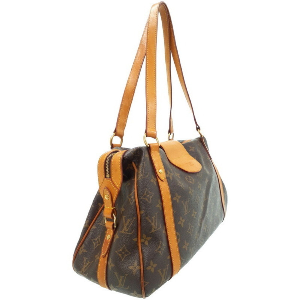 Louis Vuitton Monogram Brown Bag Shoulder Stresa Leather